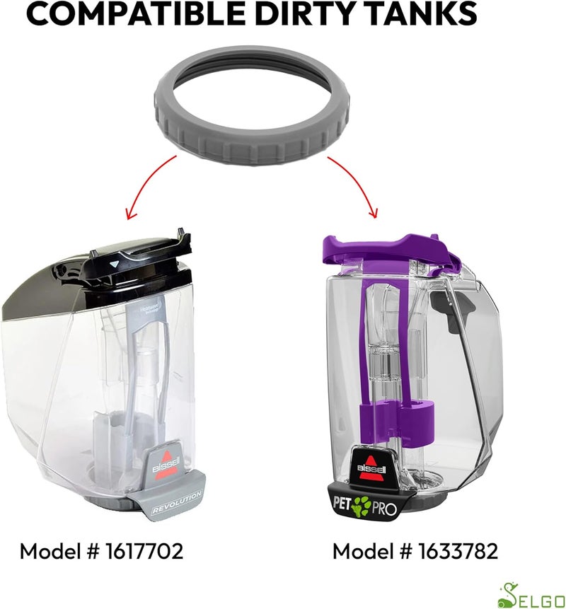 Selgo Replacement Dirty Tank Bottom Ring Cap for Various Bissell ProHeat 2X Revolution Carpet Cleaners, Fits Only Models # Listed Blow - Image 4